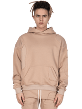Repaired Hoodie - Sand