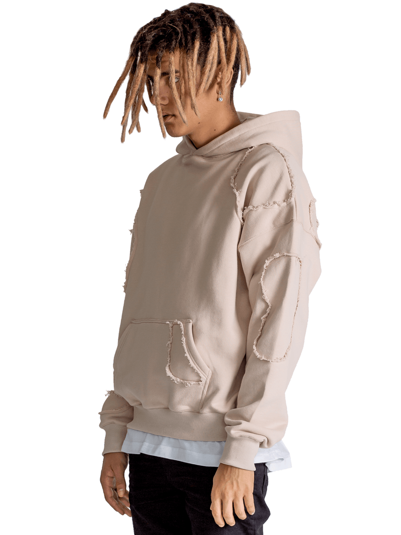 Repaired Hoodie - Beige