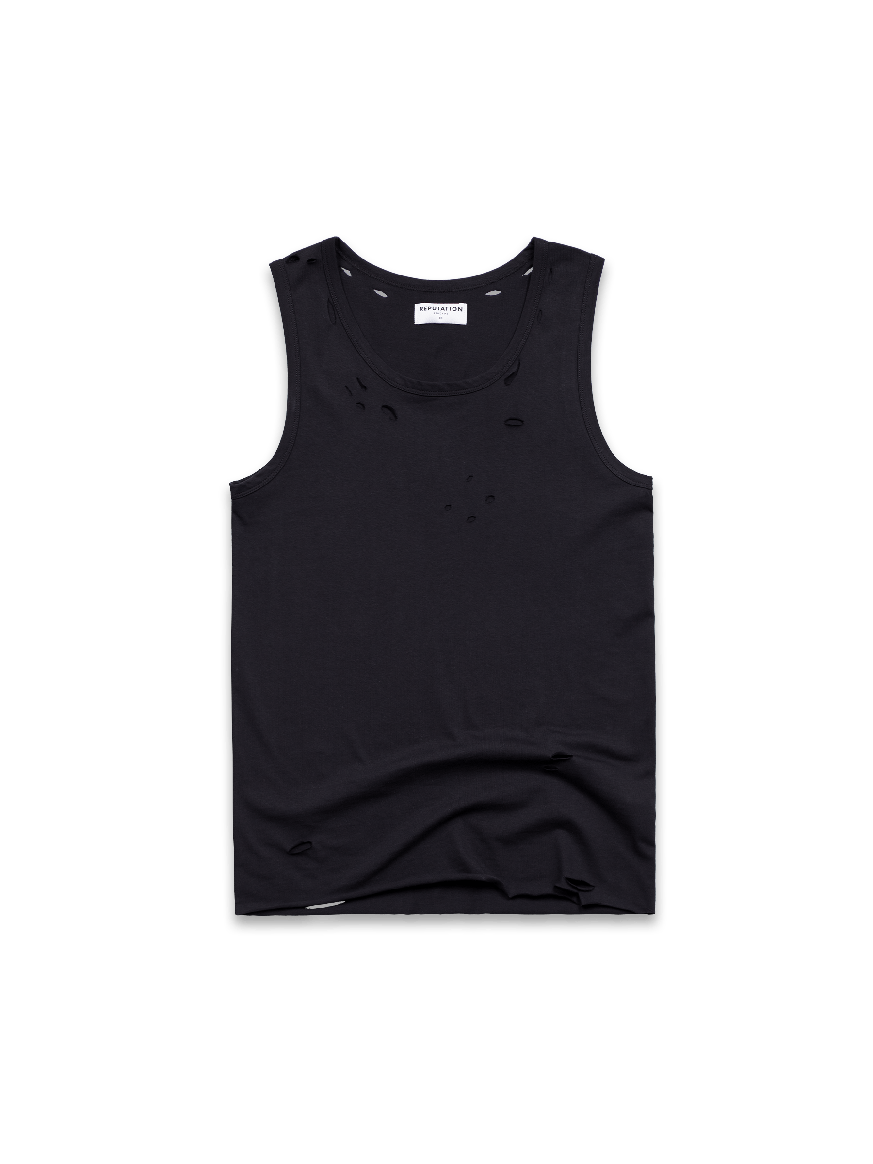 Ripped Vest - Black