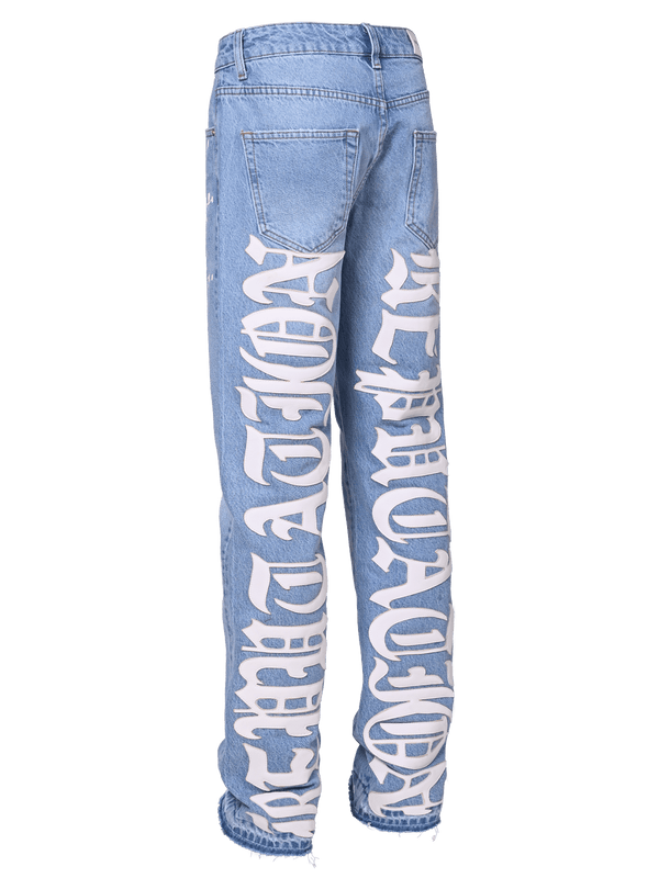 Script Denim - Light Stone