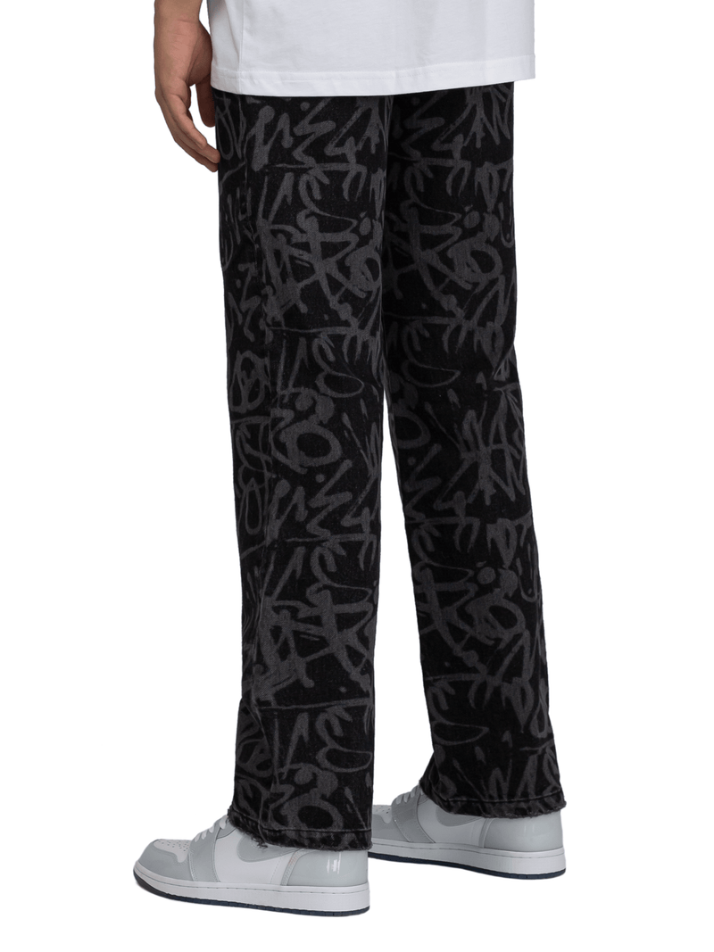 Graffiti Denim - Black