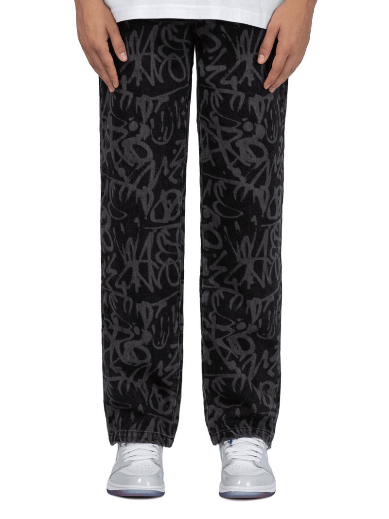 Graffiti Denim - Black