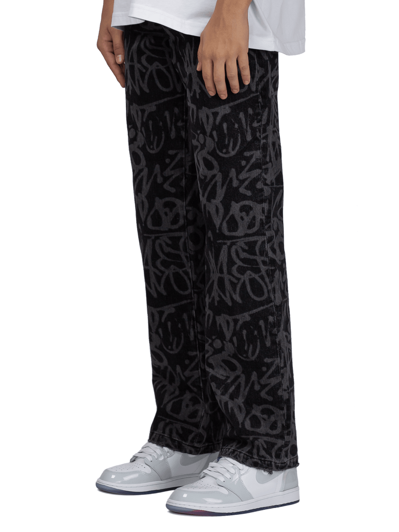 Graffiti Denim - Black