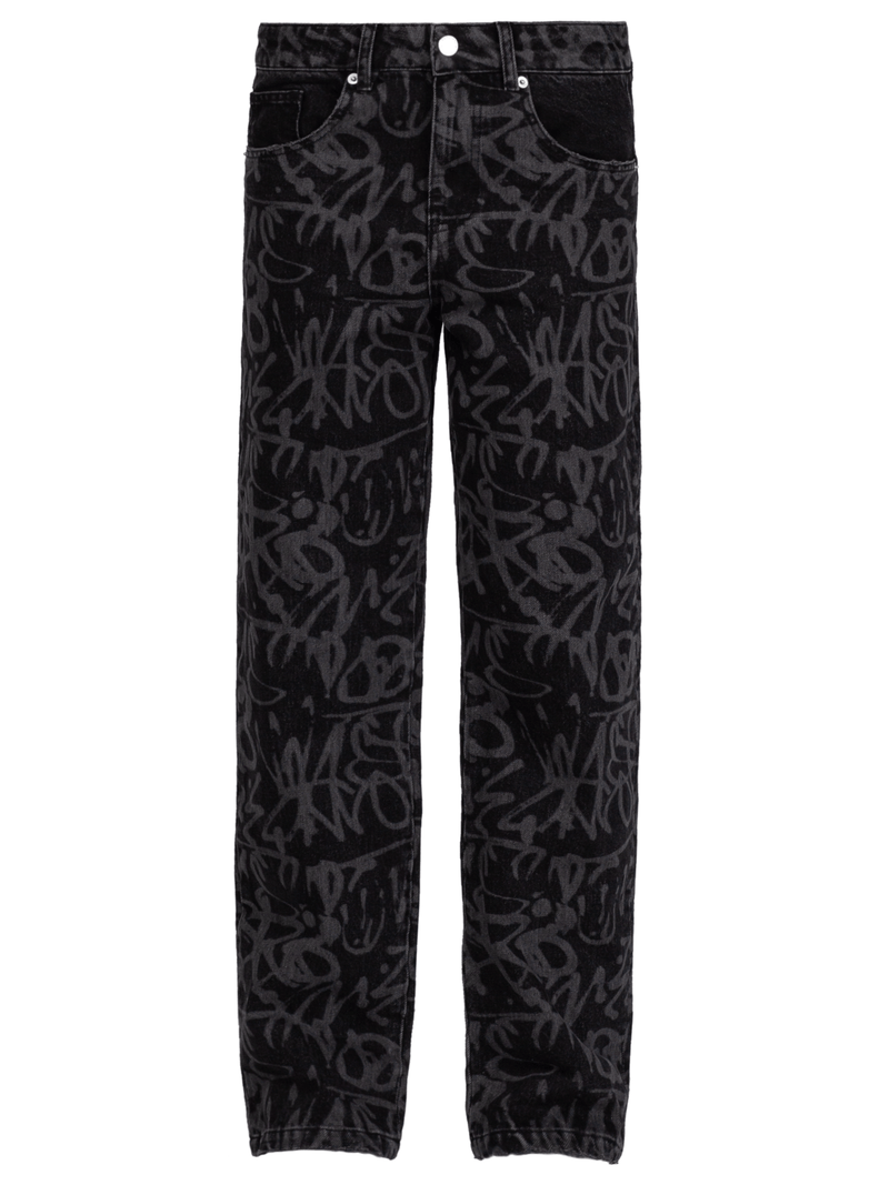 Graffiti Denim - Black