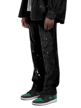 Splatter Cord Pants - Black