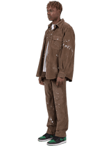 Splatter Cord Shirt - Olive