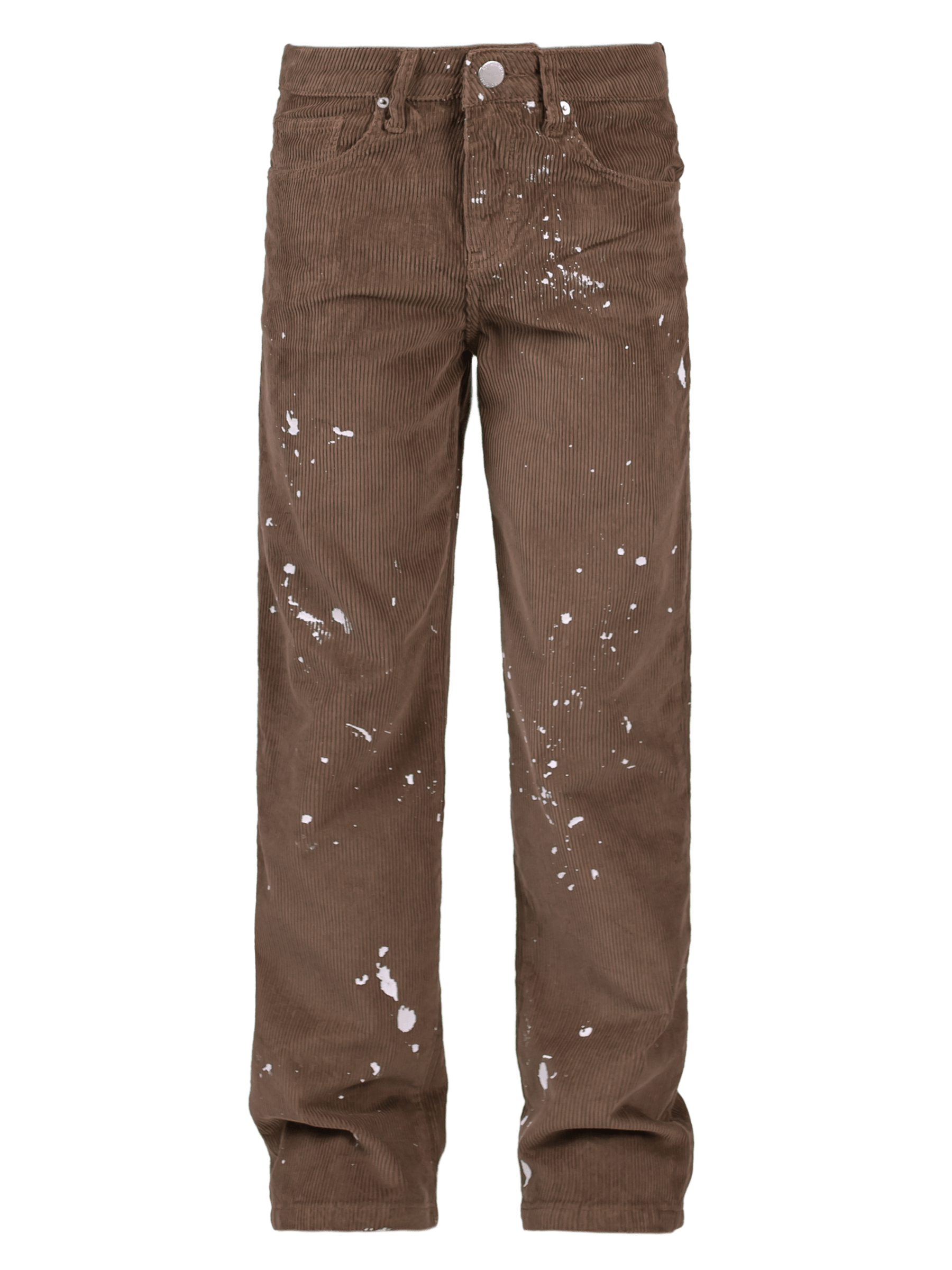 Splatter Cord Pants - Olive