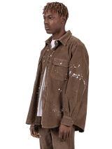 Splatter Cord Shirt - Olive