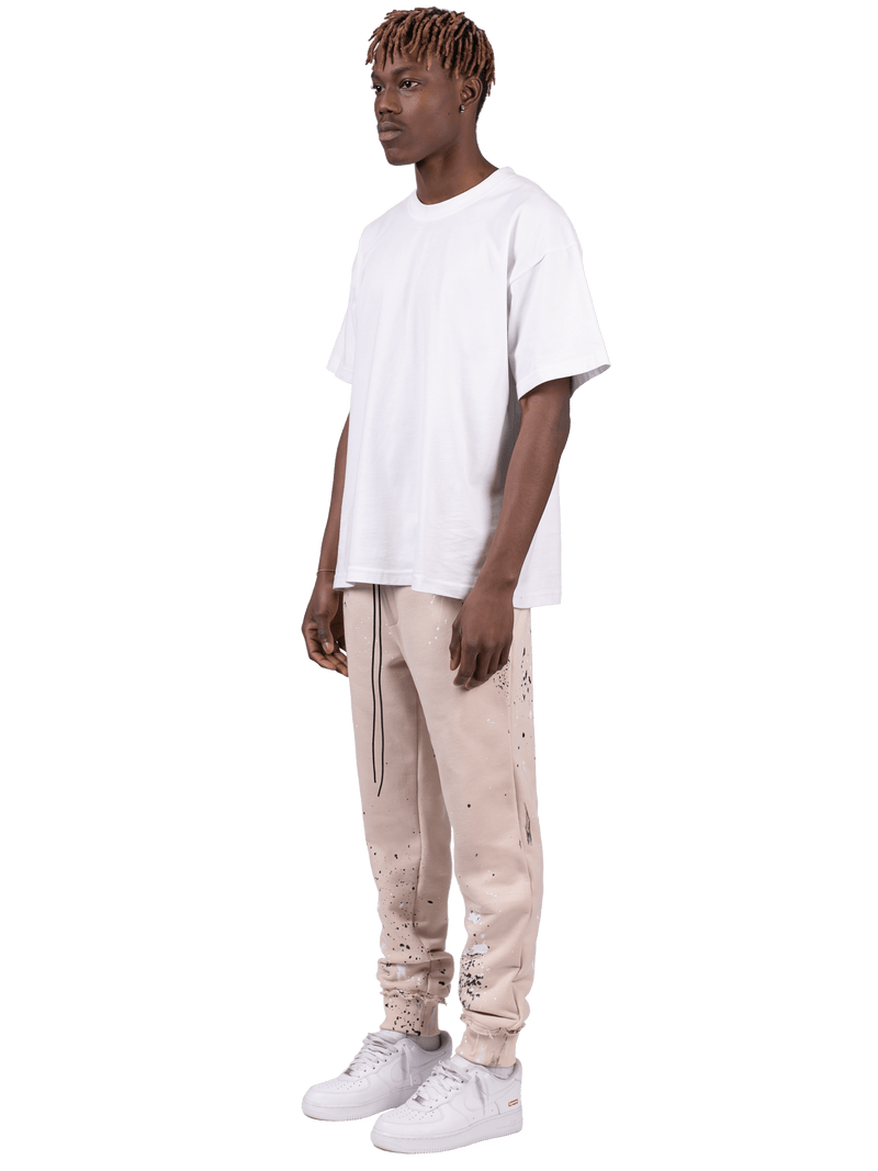 Splatter Sweatpants - Sand