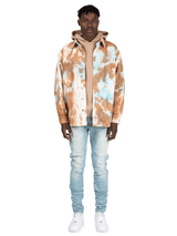 Oversized Tie Dye Shirt - Rust
