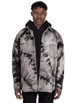 Oversized Tie Dye Shirt - Black