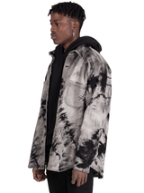 Oversized Tie Dye Shirt - Black