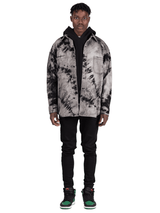 Oversized Tie Dye Shirt - Black