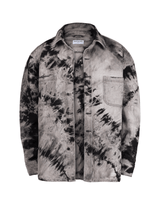 Oversized Tie Dye Shirt - Black