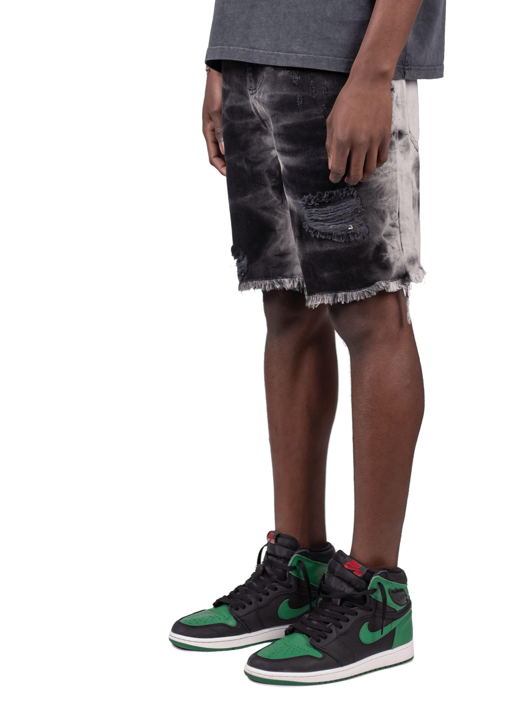 Tie Dye Shorts - Black