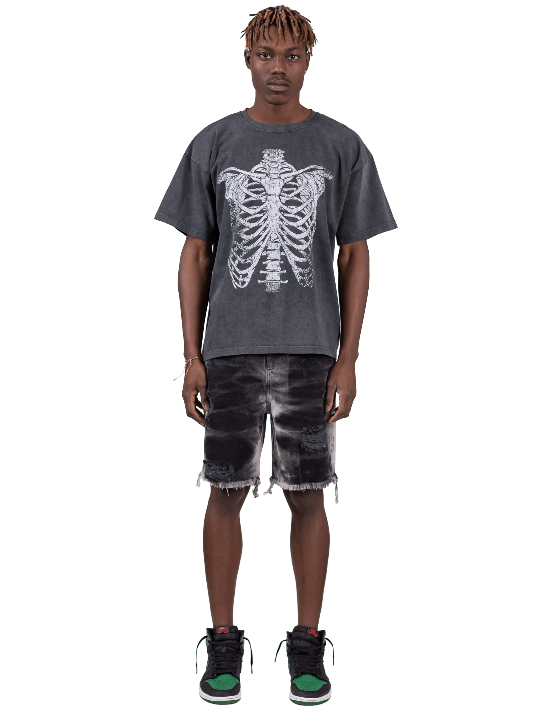Tie Dye Shorts - Black