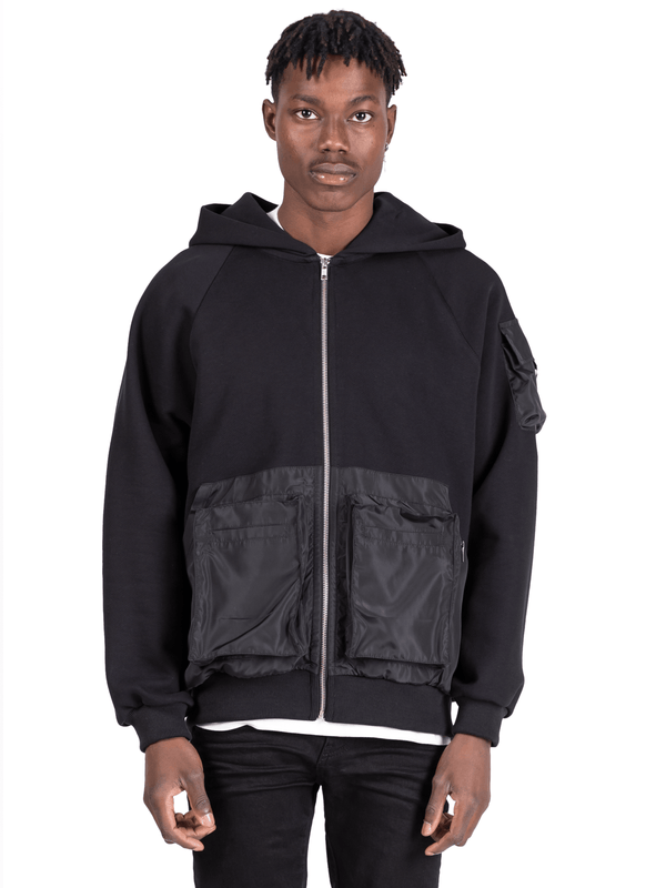 Utility Hoodie - Black