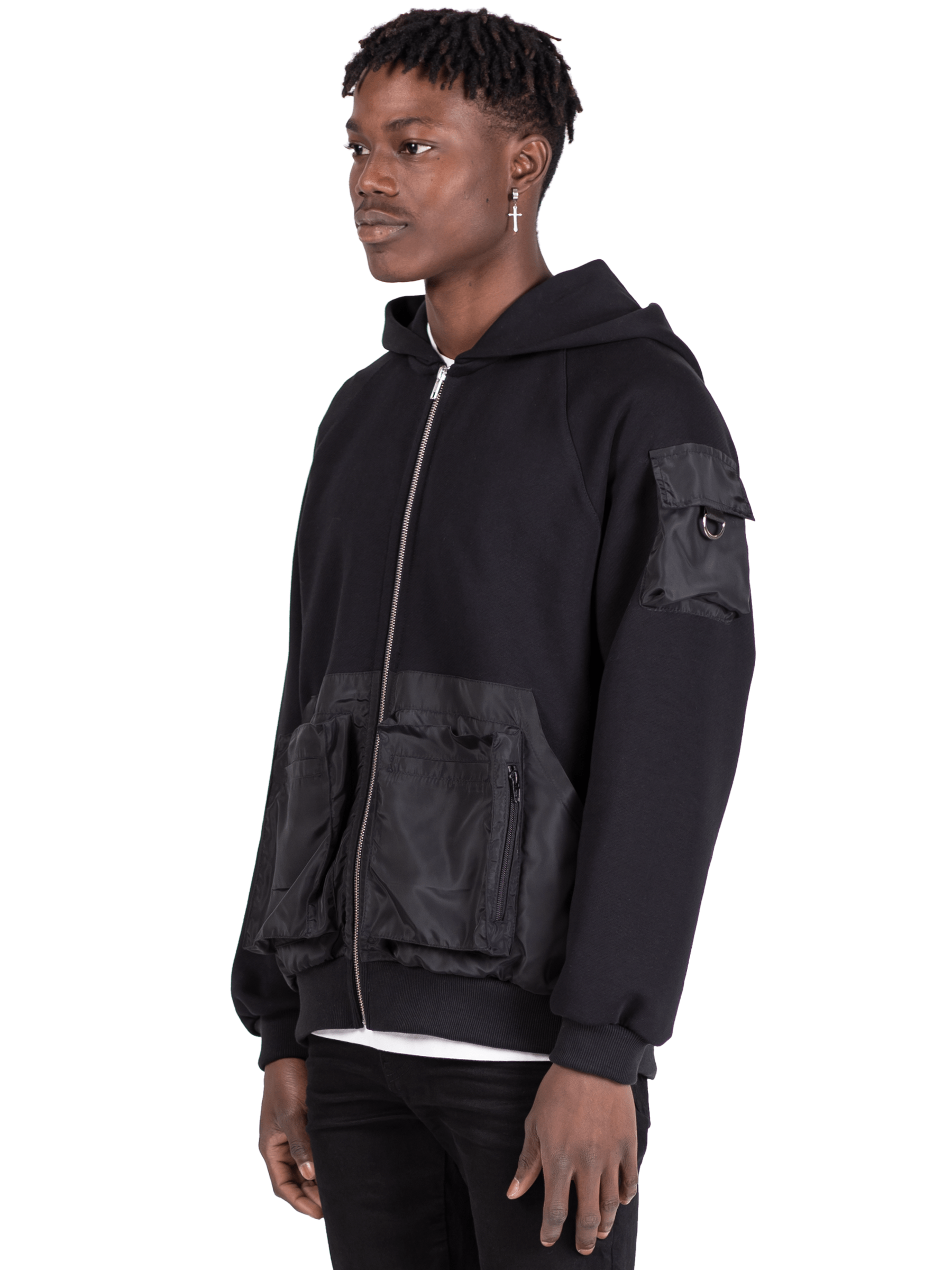 Utility Hoodie - Black