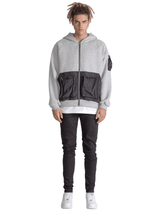 Utility Hoodie - Heather Grey