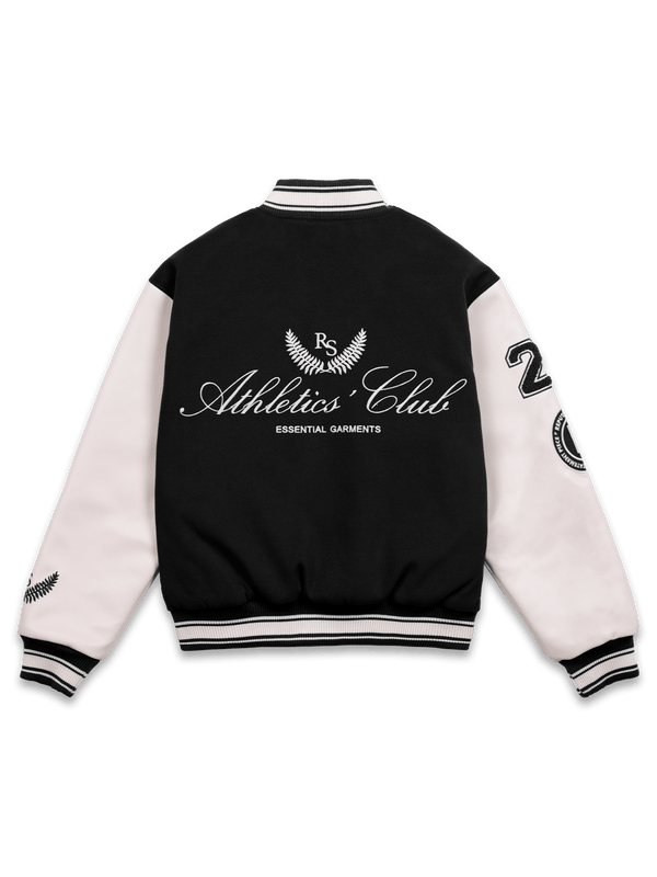 "Statement Piece" Varsity Jacket - Black