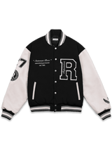 "Statement Piece" Varsity Jacket - Black