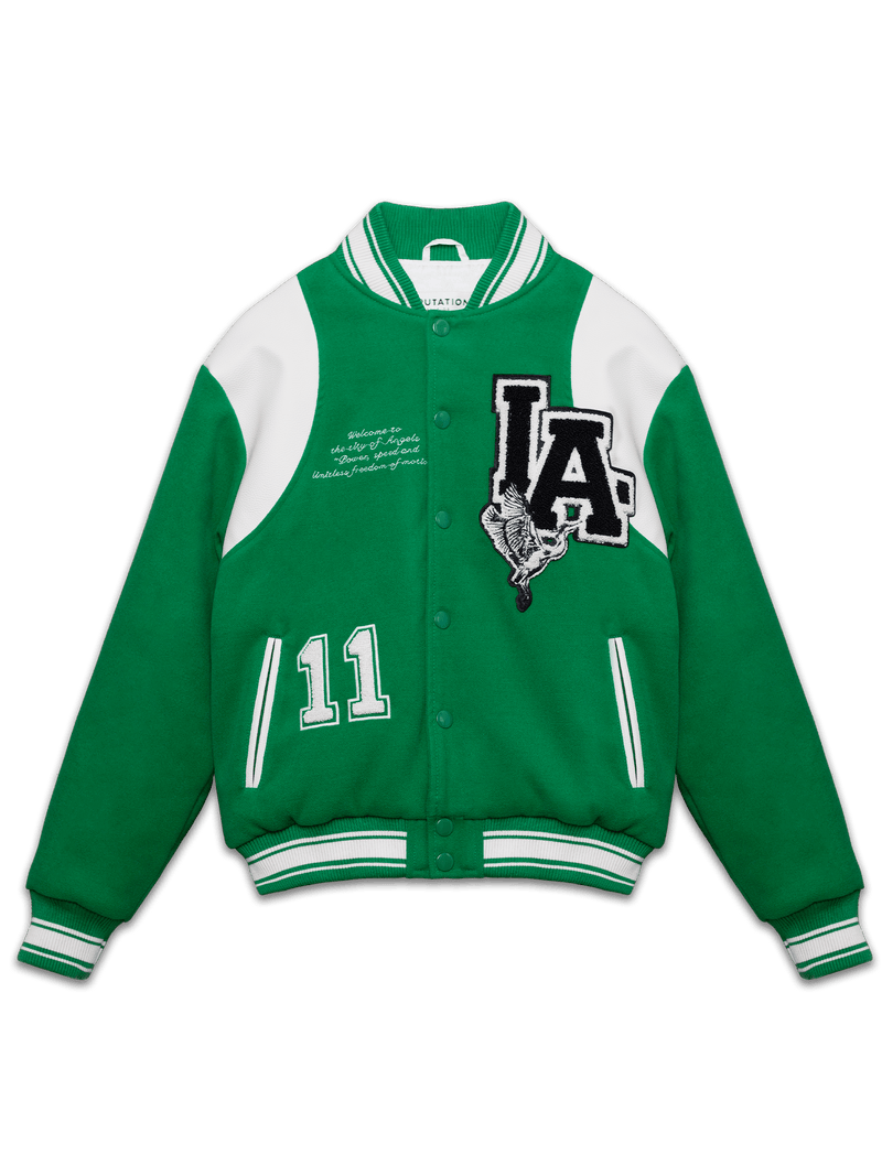 Varsity Jacket - Pine Green