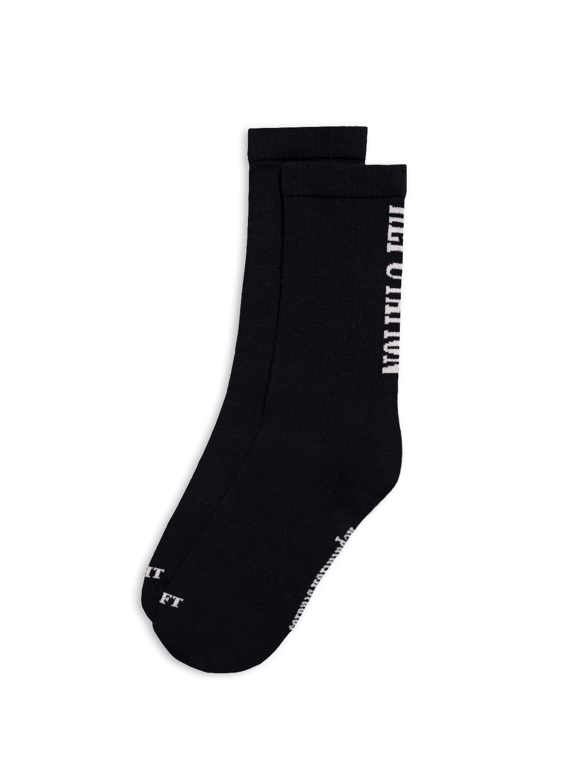 Western Vertical Socks - Black