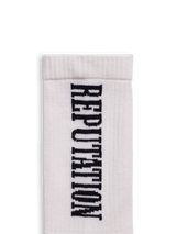 Western Vertical Socks - Off White