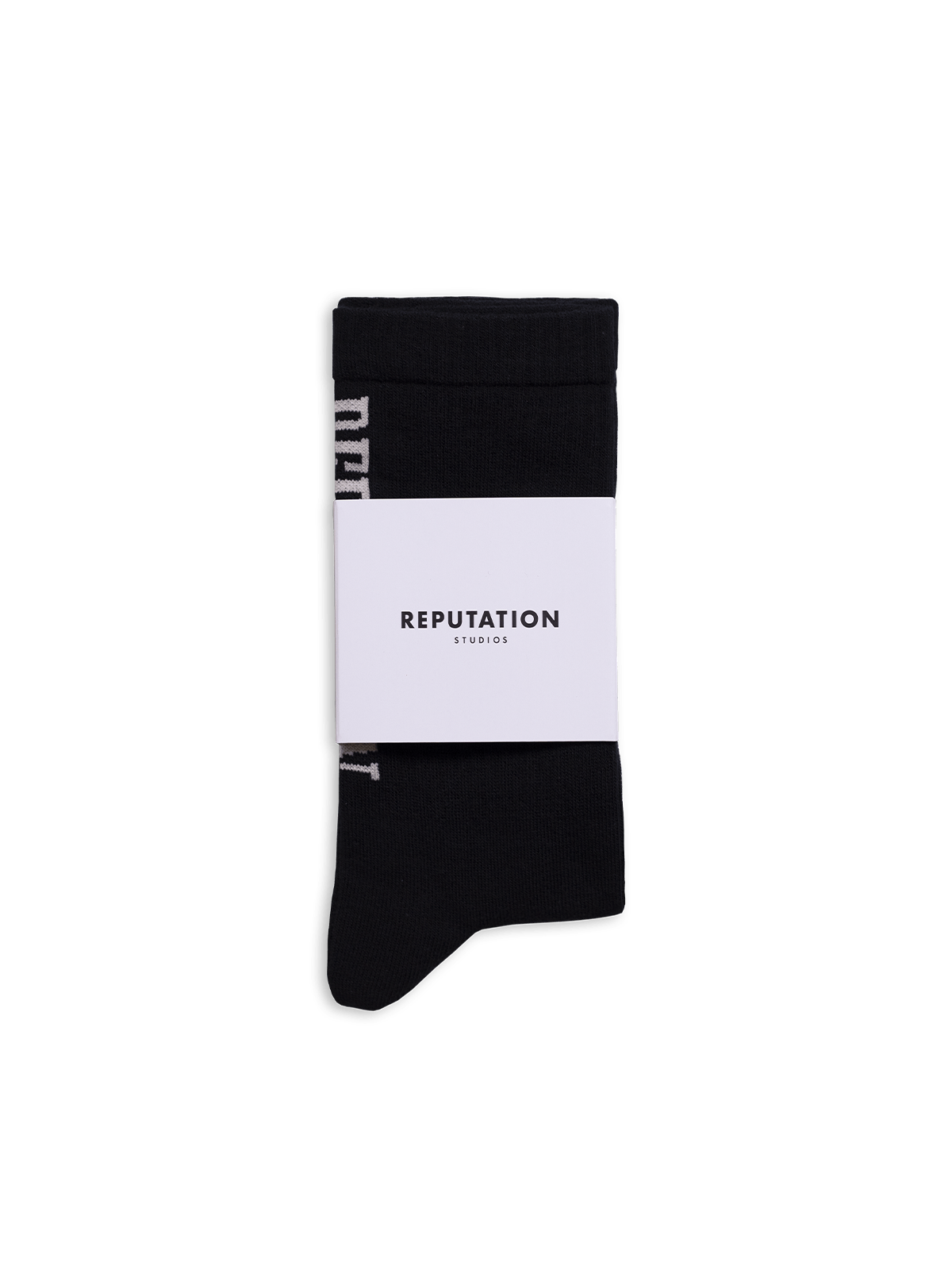 Western Vertical Socks - Black